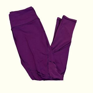 Women’s Victoria’s Secret Sport purple knockout tights with mesh paneling active